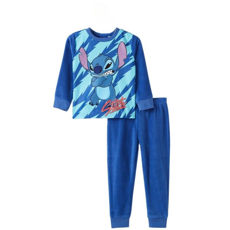 Picture of B813 UNISEX LILO & STITCH TWO PIECE THERMAL FLEECY PYJAMA